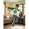 image:imageTstars St Patricks Day Toddler Raglan Shirt  Dump Truck Construction Shamrock 34 Sleeve Kids TeeLucky  GreenWhite