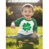 image:imageTstars St Patricks Day Toddler Raglan Shirt  Dump Truck Construction Shamrock 34 Sleeve Kids TeeLucky  GreenWhite