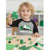 image:imageTstars St Patricks Day Toddler Raglan Shirt  Dump Truck Construction Shamrock 34 Sleeve Kids TeeTruck  Dark Gray
