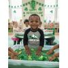 image:imageTstars St Patricks Day Toddler Raglan Shirt  Dump Truck Construction Shamrock 34 Sleeve Kids TeeTruck  Dark Gray