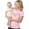 image:imageTstars Our First Mothers Day Mom and Baby Matching Shirts  Mommy and Me Outfit Gift for New Moms and InfantFirst  Light Pink Mom  Natural Baby