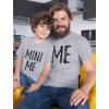 image:imageTstars Me Mini Me Dad and Kid Matching Shirts  Funny Fathers Day Outfit Set for Dads and Toddlers KidsDad Gray  Son Gray