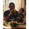image:imageTstars Pizza Dad and Kid Matching Shirts  Funny Fathers Day Dad Tee with Toddler Shirt for Boys GirlsDad Black  Baby Black