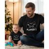 image:imageTstars Pizza Dad and Kid Matching Shirts  Funny Fathers Day Dad Tee with Toddler Shirt for Boys GirlsDad Black  Baby Black