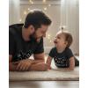 image:imageTstars Pizza Dad and Kid Matching Shirts  Funny Fathers Day Dad Tee with Toddler Shirt for Boys GirlsDad Black  Baby Black