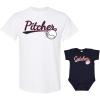 Baseball / White (Dad) / Navy (Baby)