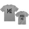 image:imageTstars Me Mini Me Dad and Kid Matching Shirts  Funny Fathers Day Outfit Set for Dads and Toddlers KidsDad Gray  Son Gray