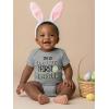 image:imageTstars Im So EggCited Its My First Easter Bodysuit  Infant Baby One Piece for Boys amp GirlsGray