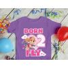 image:imageTstars Paw Patrol Skye Born 2 Fly 2nd Birthday Girl Toddler Kids TShirt 3T Navy