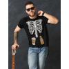 image:imageTstars Pumpkin Halloween Shirt for Men  Scary JackOLantern Face Graphic Tee Fun Gift for Halloween PartiesBeer  Black