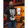 image:imageTstars Pumpkin Halloween Shirt for Men  Scary JackOLantern Face Graphic Tee Fun Gift for Halloween PartiesBurger  Black