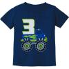 image:imageTstars 3rd Birthday Gift for Boys 3 Year Old Boy Truck Birthday Toddler Kids TShirtNavy
