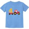 image:imageTstars 4th Birthday Gift Construction Party 4 Year Old Boy ToddlerInfant Kids TShirtCalifornia Blue