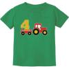 image:imageTstars 4th Birthday Gift Construction Party 4 Year Old Boy ToddlerInfant Kids TShirtGreen