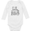 image:imageTstars Little Brother Shirt for Boys Baby Announcement Baby Long Sleeve BodysuitWhite