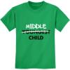 image:imageTstars Middle Child Shirt Sibling Big Brother Sister Toddler amp Youth Kids TShirtGreen