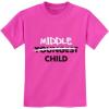 image:imageTstars Middle Child Shirt Sibling Big Brother Sister Toddler amp Youth Kids TShirtPink