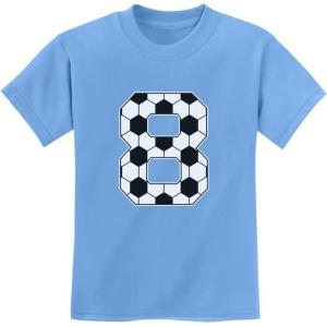 image:imageTstars  Soccer Fan 8th Birthday Gift for 8 Year old Youth Kids TShirtCalifornia Blue