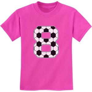 image:imageTstars  Soccer Fan 8th Birthday Gift for 8 Year old Youth Kids TShirtPink