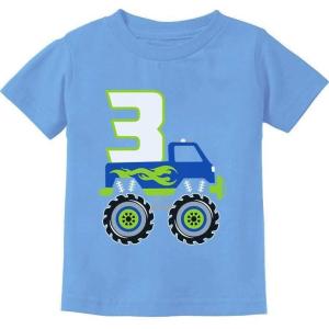 image:imageTstars 3rd Birthday Gift for Boys 3 Year Old Boy Truck Birthday Toddler Kids TShirtCalifornia Blue