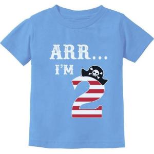 image:imageTstars Arr Im 2 Pirate Birthday Party Gift Two Year Old ToddlerInfant Kids TShirtCalifornia Blue