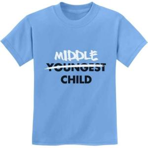 image:imageTstars Middle Child Shirt Sibling Big Brother Sister Toddler amp Youth Kids TShirtCalifornia Blue