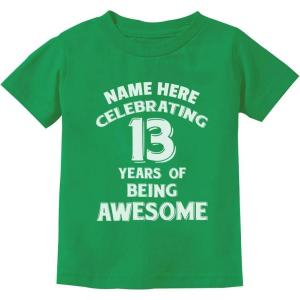 image:imageTstars Personalized Birthday Gift for 13 Year Old Boy Girl Customize Youth Kids TShirtGreen