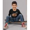 image:imageTstars Gobble Gobble Turkey Kids Shirt  Thanksgiving Long Sleeve Tee for Toddler Boys Girls amp Youth Holiday OutfitTouchdowns  Black