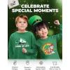 image:imageTstars St Patricks Day Shamrock Tie Shirt for Toddlers amp Youth Kids  Lucky Clover Tee for Boys amp GirlsGreen