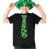 image:imageTstars St Patricks Day Shamrock Tie Shirt for Toddlers amp Youth Kids  Lucky Clover Tee for Boys amp GirlsBlack
