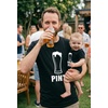 image:imageTstars Pint and Half Pint Dad and Baby Matching Shirts  Funny Fathers Day Set with Dad Tee and Infant BodysuitDad Black  Baby Black