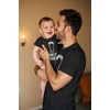 image:imageTstars Pint and Half Pint Dad and Baby Matching Shirts  Funny Fathers Day Set with Dad Tee and Infant BodysuitDad Black  Baby Black