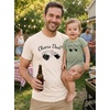 image:imageTstars Pint and Half Pint Dad and Baby Matching Shirts  Funny Fathers Day Set with Dad Tee and Infant BodysuitDesign 2  Sage Baby  Off White Dad