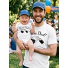 image:imageTstars Pint and Half Pint Dad and Baby Matching Shirts  Funny Fathers Day Set with Dad Tee and Infant BodysuitDesign 2  White Dad  White Baby