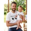image:imageTstars Pint and Half Pint Dad and Baby Matching Shirts  Funny Fathers Day Set with Dad Tee and Infant BodysuitDesign 2  White Dad  White Baby