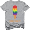 image:imageTstars Kids Pride Rainbow Shirt for Boys amp Girls  LGBTQ Ally Love Equality Tee for Toddlers and YouthIce Cream  Gray