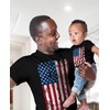 image:imageTstars American Flag 4th of July Dad and Son Matching Shirts  Daddy amp Me Patriotic Memorial Day USA Tshirt SetDad Black  Toddler Black