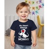 image:imageTstars Best Mom Ever Kids Shirt for Mothers Day  My Heart Belongs to Mommy Dino TShirt for Toddler amp YouthDino Belongs  Navy