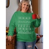 image:imageTstars Grandma and Grandpa Christmas Sweatshirt Festive Holiday Pullover Xmas Sweater Style for GrandparentsGrandma  Green