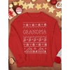 image:imageTstars Grandma and Grandpa Christmas Sweatshirt Festive Holiday Pullover Xmas Sweater Style for GrandparentsGrandma  Red
