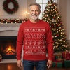 image:imageTstars Grandma and Grandpa Christmas Sweatshirt Festive Holiday Pullover Xmas Sweater Style for GrandparentsGrandpa  Red