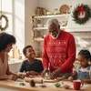 image:imageTstars Grandma and Grandpa Christmas Sweatshirt Festive Holiday Pullover Xmas Sweater Style for GrandparentsGrandpa  Red