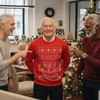 image:imageTstars Grandma and Grandpa Christmas Sweatshirt Festive Holiday Pullover Xmas Sweater Style for GrandparentsGrandpa  Red