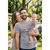image:imageTstars Our First Fathers Day Dad and Baby Matching Shirts  New Dad Gift Set with Mens Tee and Infant BodysuitDad Gray  Baby Gray