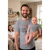 image:imageTstars Our First Fathers Day Dad and Baby Matching Shirts  New Dad Gift Set with Mens Tee and Infant BodysuitDad Gray  Baby Gray