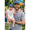 image:imageTstars Our First Fathers Day Dad and Baby Matching Shirts  New Dad Gift Set with Mens Tee and Infant BodysuitDad Gray  Baby GrayWhite