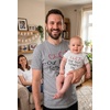 image:imageTstars Our First Fathers Day Dad and Baby Matching Shirts  New Dad Gift Set with Mens Tee and Infant BodysuitDad Gray  Baby GrayWhite