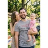image:imageTstars Our First Fathers Day Dad and Baby Matching Shirts  New Dad Gift Set with Mens Tee and Infant BodysuitDad Gray  Baby Pink