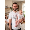 image:imageTstars Our First Fathers Day Dad and Baby Matching Shirts  New Dad Gift Set with Mens Tee and Infant BodysuitDad White  Baby White