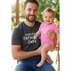 image:imageTstars Our First Fathers Day Dad and Baby Matching Shirts  New Dad Gift Set with Mens Tee and Infant BodysuitFeet  Heather Dark Gray Dad  Wow Pink Baby